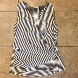 Ann Taylor Sleeveless striped blouse